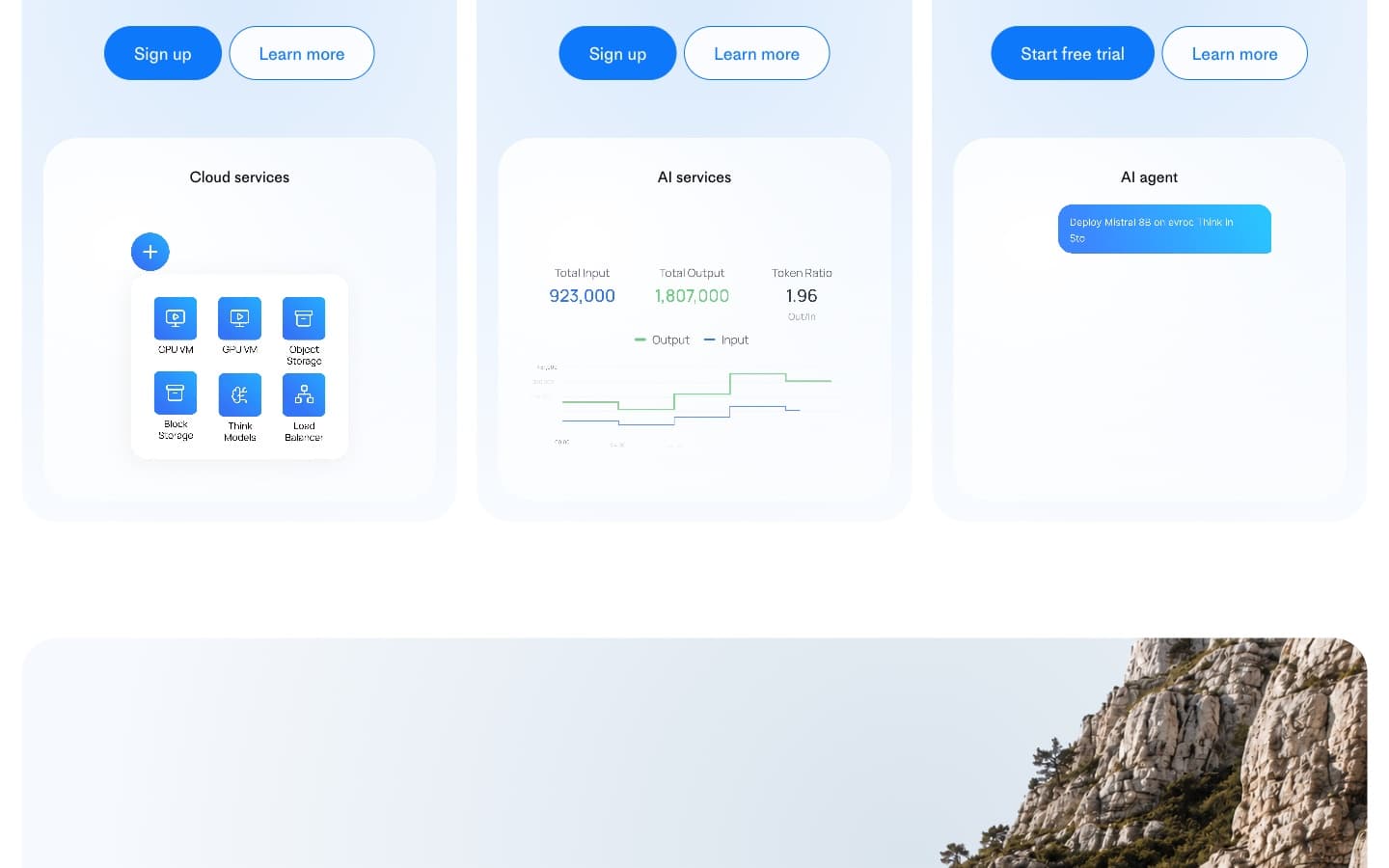 evroc website, Cloud, AI and roc
