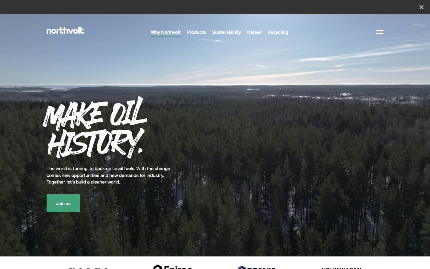 Northvolt website, Northvolt.com